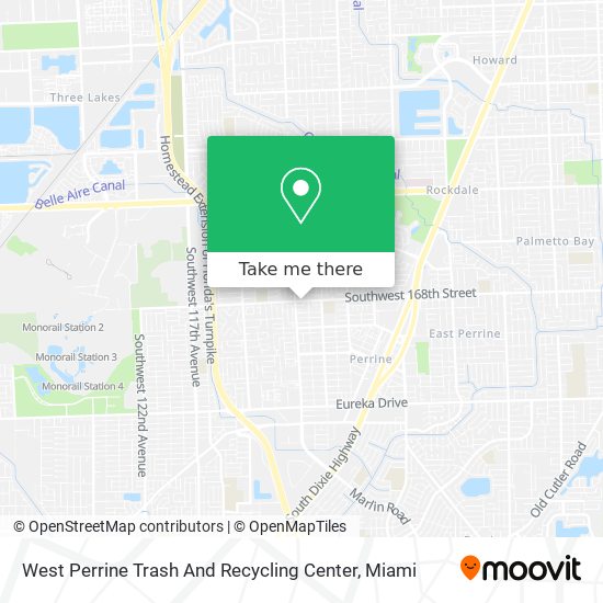 Mapa de West Perrine Trash And Recycling Center