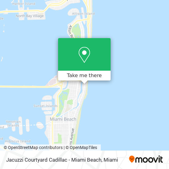 Mapa de Jacuzzi Courtyard Cadillac - Miami Beach