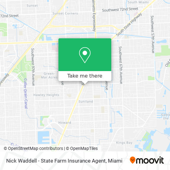Nick Waddell - State Farm Insurance Agent map