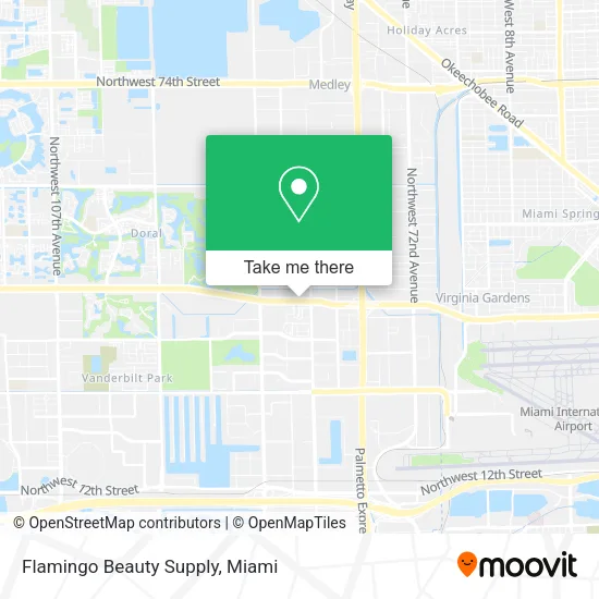 Flamingo Beauty Supply map