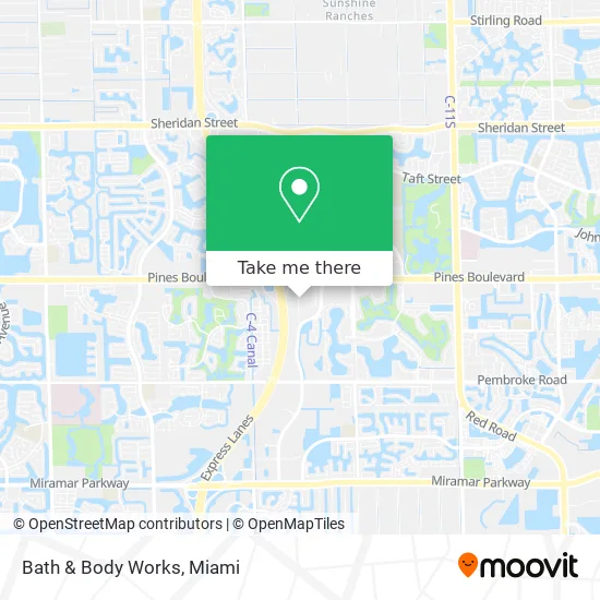 Bath & Body Works map