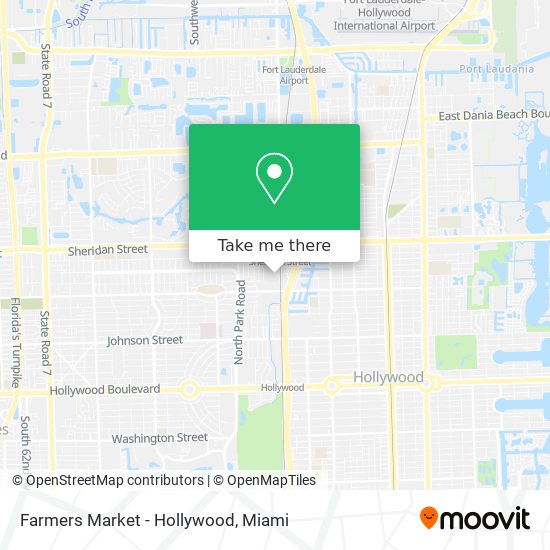 Mapa de Farmers Market - Hollywood