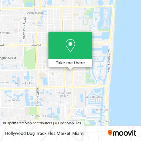 Hollywood Dog Track Flea Market map