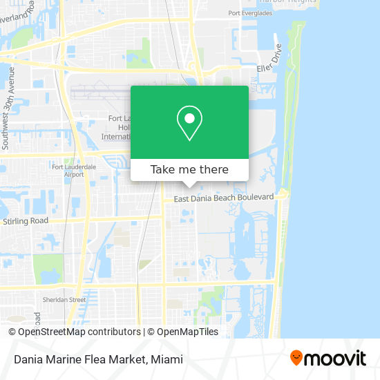 Dania Marine Flea Market map