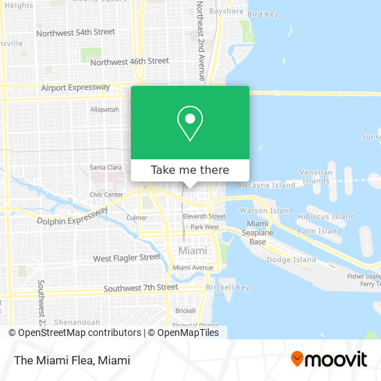 The Miami Flea map