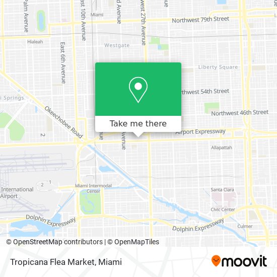 Tropicana Flea Market map