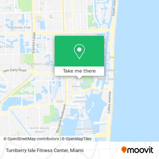 Mapa de Turnberry Isle Fitness Center