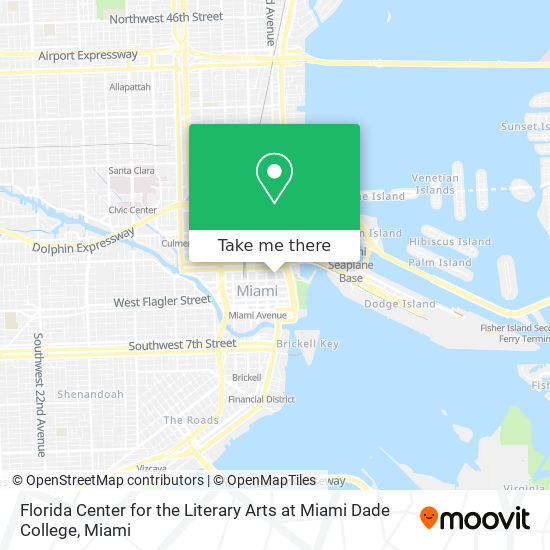 Mapa de Florida Center for the Literary Arts at Miami Dade College