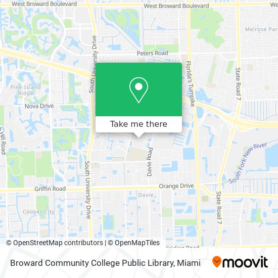 Broward Community College Public Library map