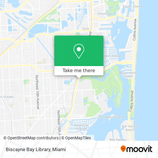 Biscayne Bay Library map