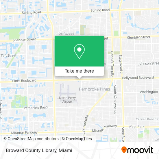 Broward County Library map
