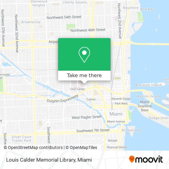 Louis Calder Memorial Library map