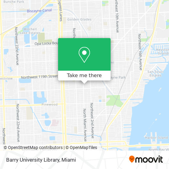 Mapa de Barry University Library