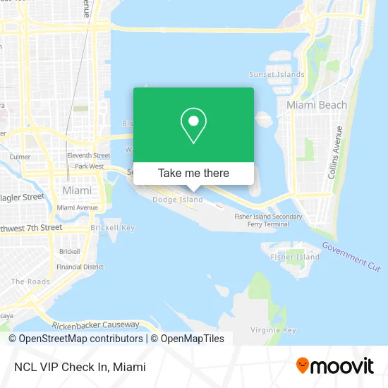 Mapa de NCL VIP Check In