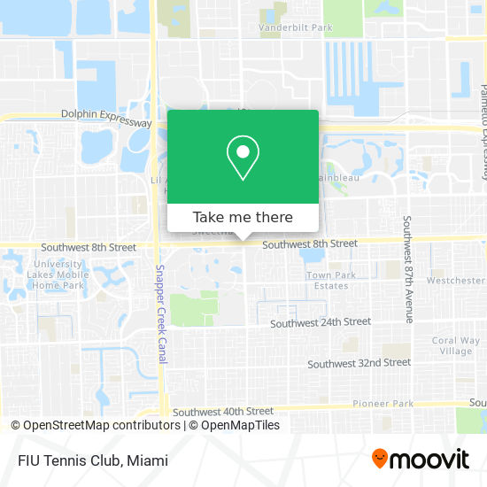 FIU Tennis Club map