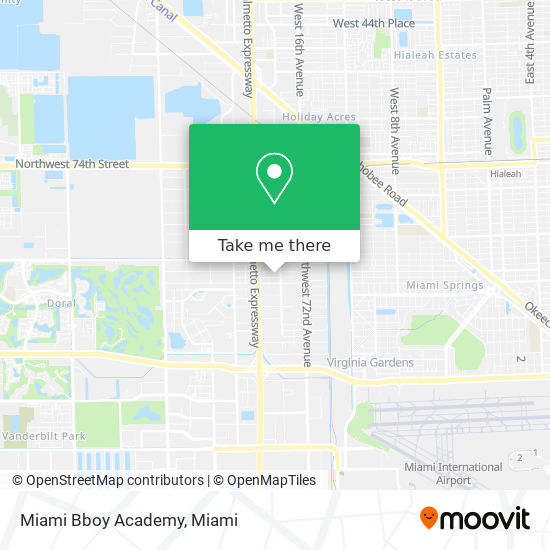 Miami Bboy Academy map