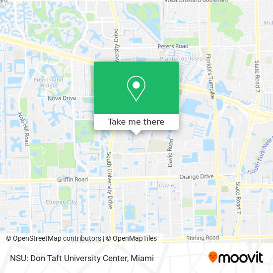 NSU: Don Taft University Center map