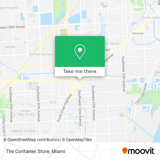 The Container Store map