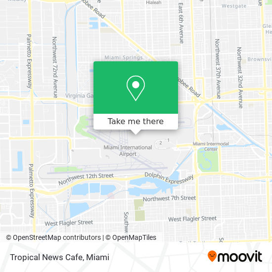 Tropical News Cafe map