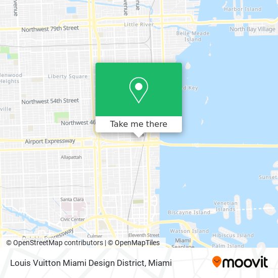 Louis Vuitton Miami Design District map