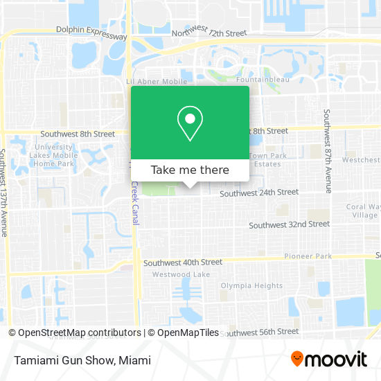 Mapa de Tamiami Gun Show