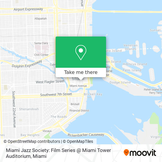 Miami Jazz Society: Film Series @ Miami Tower Auditorium map