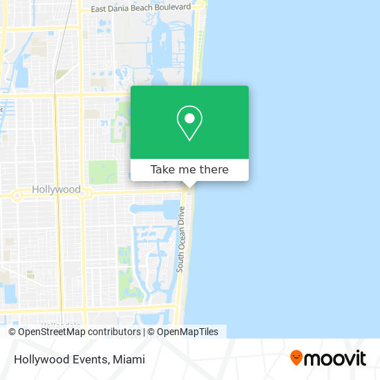 Hollywood Events map