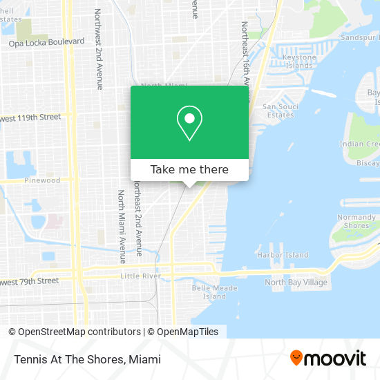 Tennis At The Shores map