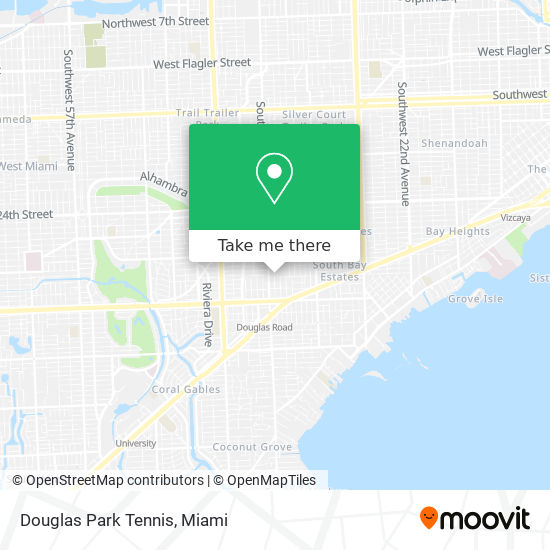 Douglas Park Tennis map