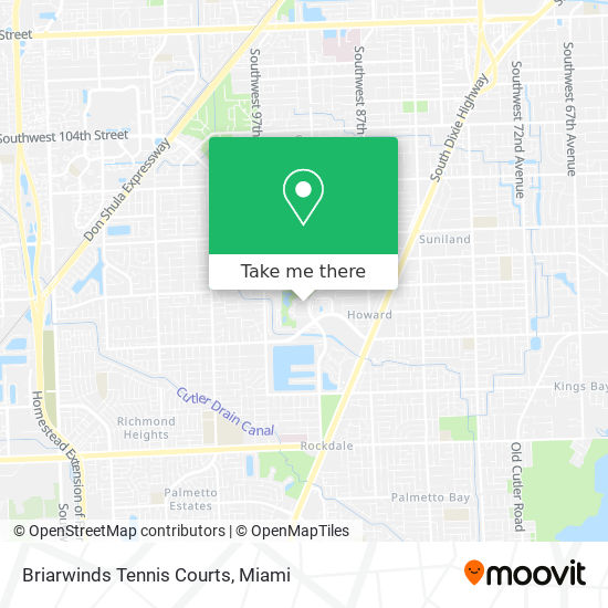 Mapa de Briarwinds Tennis Courts