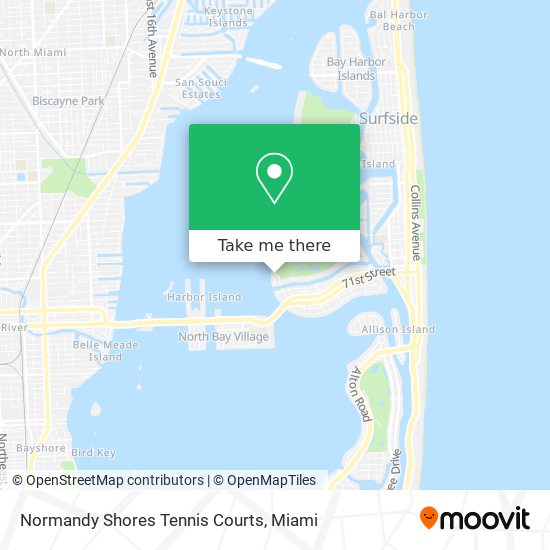 Mapa de Normandy Shores Tennis Courts