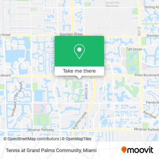 Mapa de Tennis at Grand Palms Community