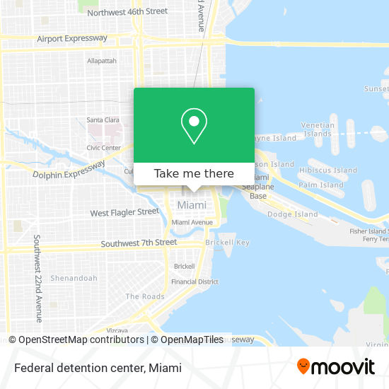 Federal detention center map