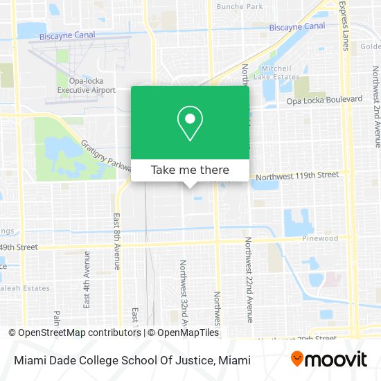 Mapa de Miami Dade College School Of Justice