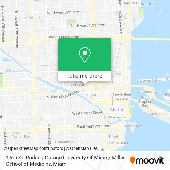 15th St. Parking Garage University Of Miami/ Miller School of Medicine map