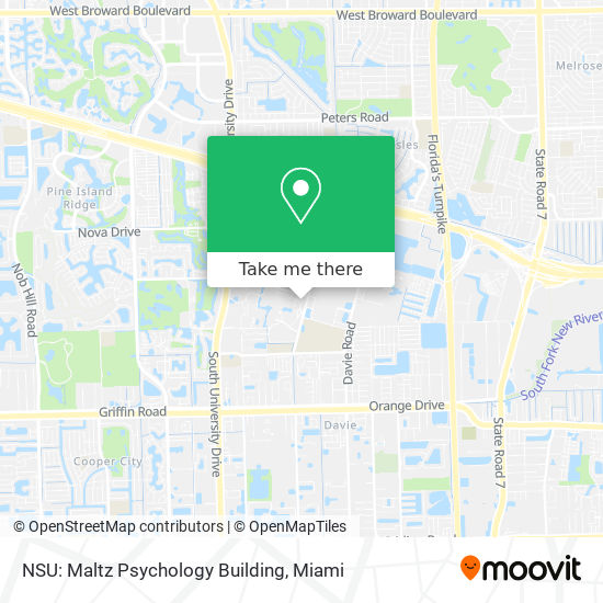 Mapa de NSU: Maltz Psychology Building