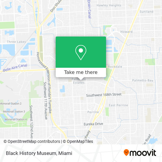 Black History Museum map