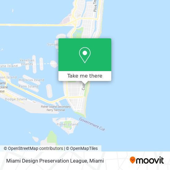 Mapa de Miami Design Preservation League