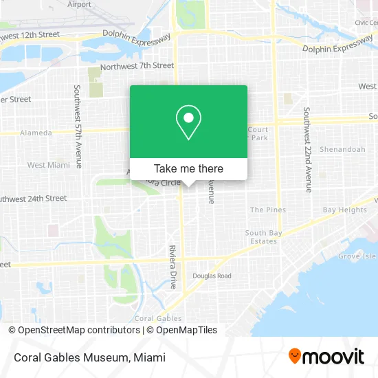 Coral Gables Museum map