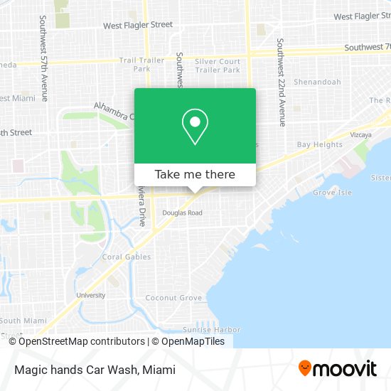 Magic hands Car Wash map