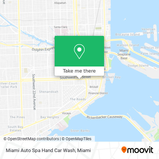 Miami Auto Spa Hand Car Wash map