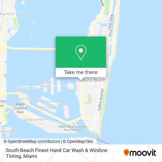 Mapa de South Beach Finest Hand Car Wash & Window Tinting