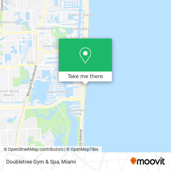 Mapa de Doubletree Gym & Spa