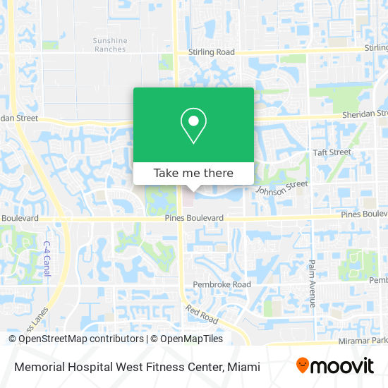 Memorial Hospital West Fitness Center map