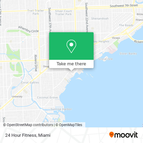 24 Hour Fitness map