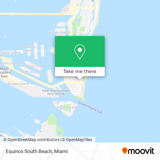 Mapa de Equinox South Beach