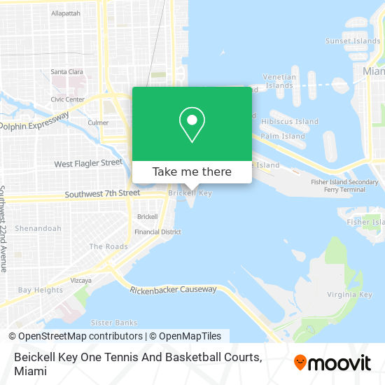 Beickell Key One Tennis And Basketball Courts map
