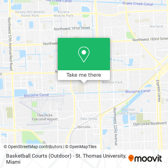 Mapa de Basketball Courts (Outdoor) - St. Thomas University