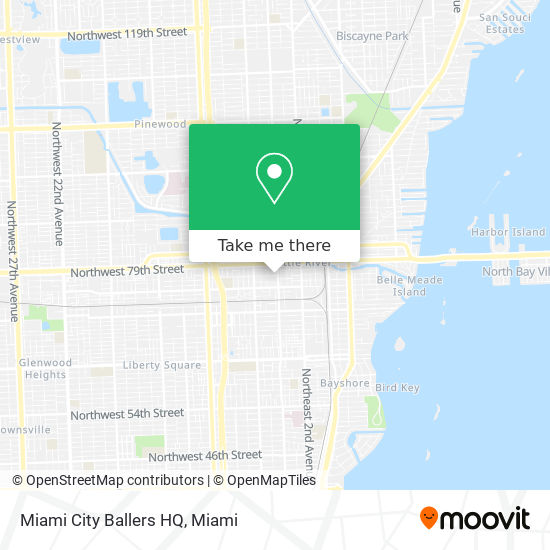 Miami City Ballers HQ map