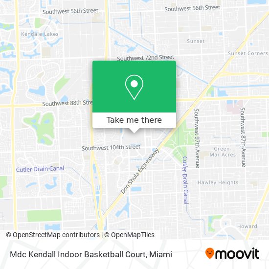 Mapa de Mdc Kendall Indoor Basketball Court